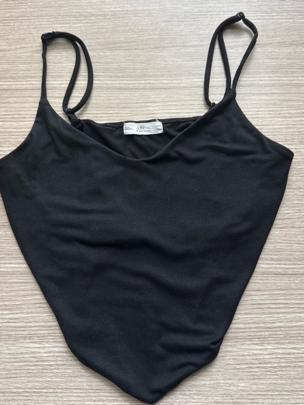 Black Spaghetti Strap Women’s Tank Top - Active USA